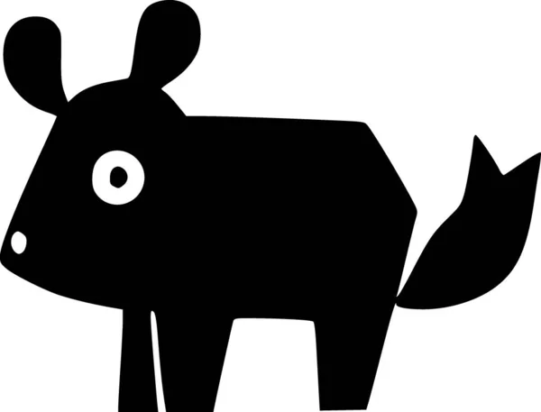 Preto Branco Desenhos Animados Porco — Fotografia de Stock