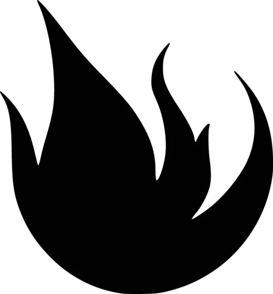 Tűz Láng Ikont Ábrán Design — Stock Fotó