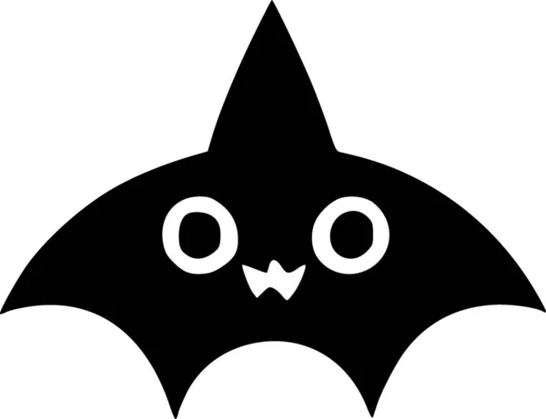 Pipistrello Cartone Animato Illustrazione Icona Web — Foto Stock