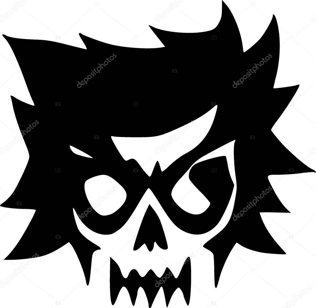 Skull. web icon simple design