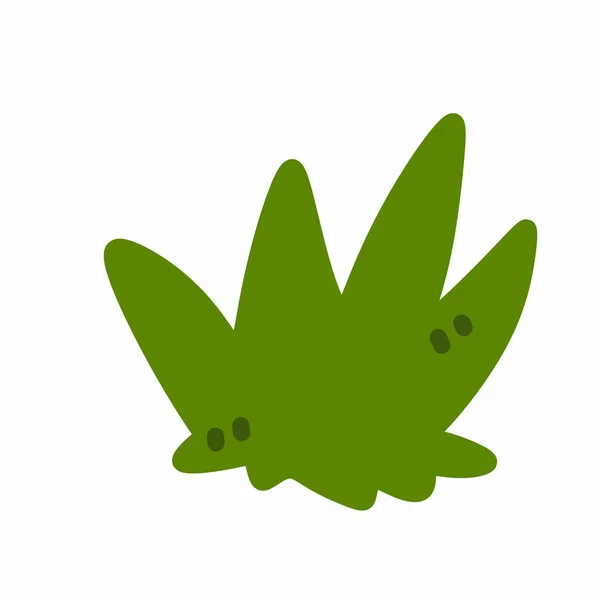 Green Leaf Isolated White Background Illustration — Stock Photo, Image