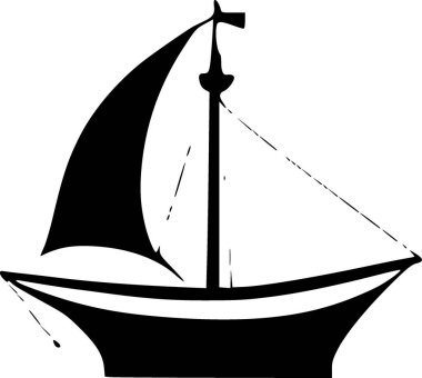Yelkenli. Web simgesi basit illüstrasyon
