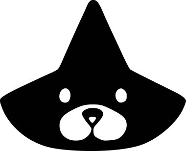 Köpek. Web simgesi basit illüstrasyon