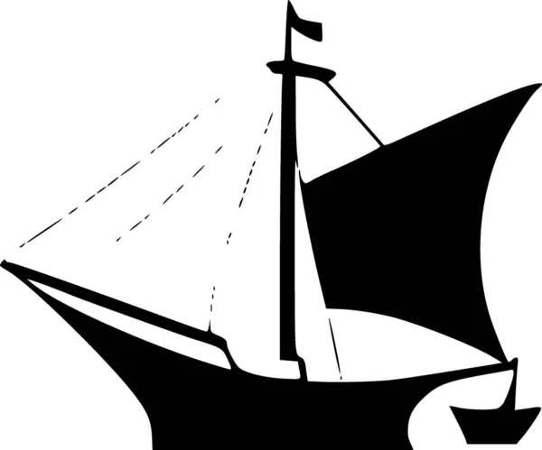 Segelboot Web Symbol Einfache Illustration — Stockfoto
