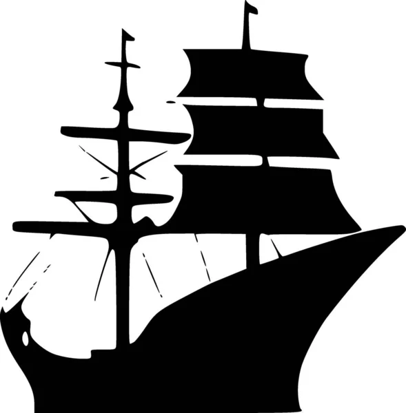 Barca Vela Icona Web Semplice Illustrazione — Foto Stock