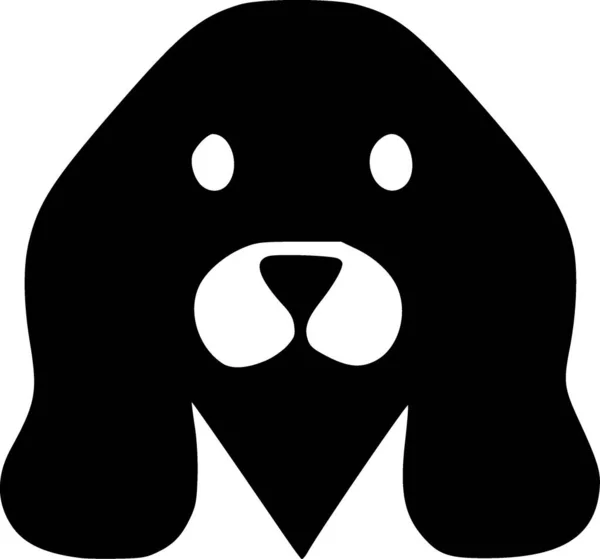 Σκύλε Web Εικονίδιο Απλή Απεικόνιση — Φωτογραφία Αρχείου