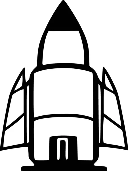 Rakete Web Symbol Einfache Illustration — Stockfoto