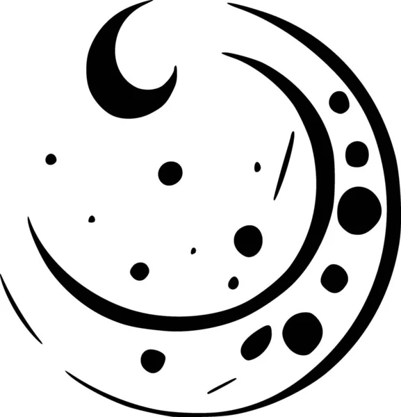 Hold Web Ikon Egyszerű Illusztráció — Stock Fotó