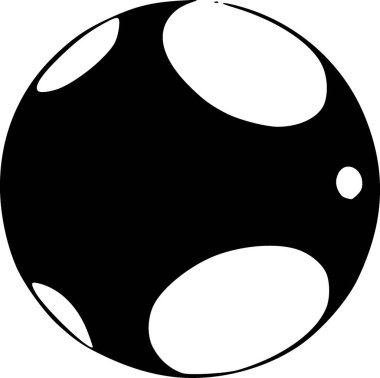 Ay simgesinin siyah ve beyaz