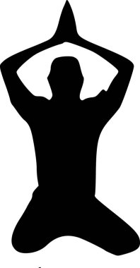 Yoga yapan bir adamın resmi