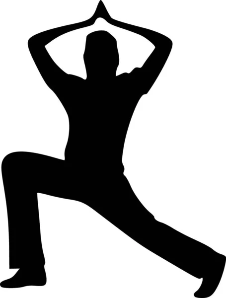 Ilustrasi Manusia Bermain Yoga — Stok Foto