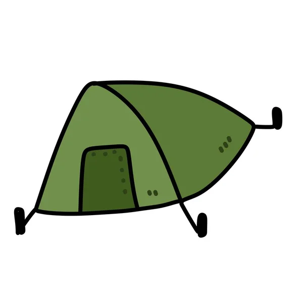Illustration Tecknad Camping Tält — Stockfoto