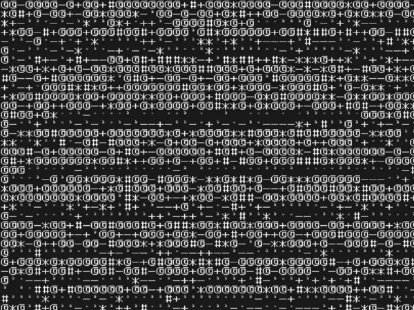 带有二进制代码的抽象背景 黑白壁纸插图 — 图库照片