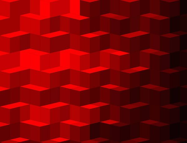 Abstract geometric background with cubes, 3d illustration