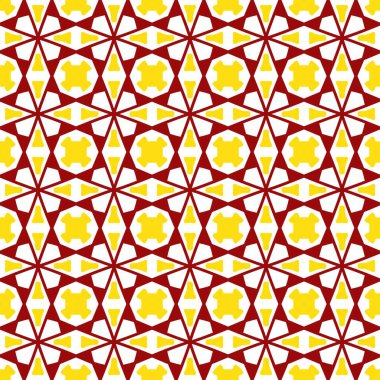 Soyut geometrik şekilli kusursuz desen. resimleme