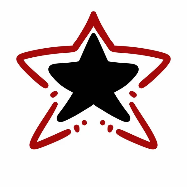 Икона Звезды Простая Иллюстрация Иконок Звезд Сети — стоковое фото