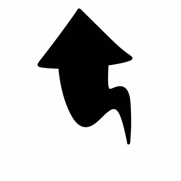 Flecha Icono Web Ilustración Simple —  Fotos de Stock