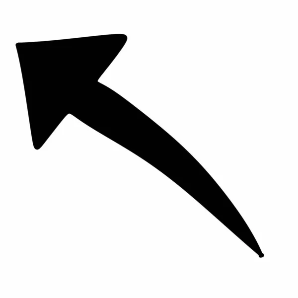 Flecha Icono Web Ilustración Simple — Foto de Stock