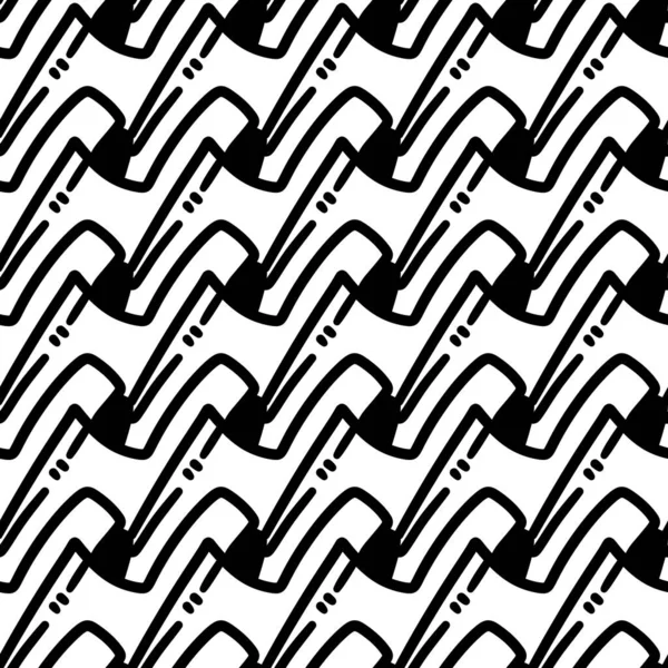 Diseño Perfectamente Monocromático Zigzag Patrón Antecedentes Abstractos —  Fotos de Stock