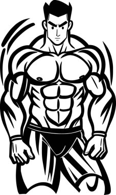 siyah ve beyaz insan çizgi filmi