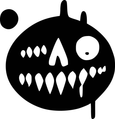 Kafatası. Web simgesi basit tasarım