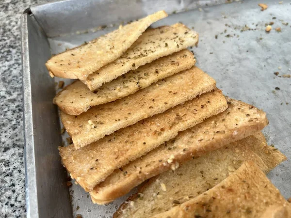 Close Pile Bread — Stock Photo, Image