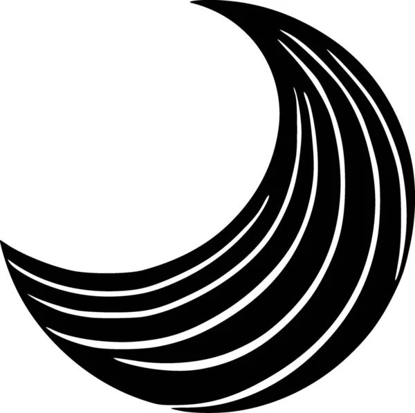 Чорно Біла Цунамі Хвилі Або Вогняна Ікона — стокове фото