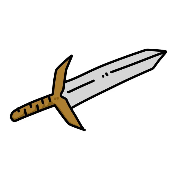 Ilustração Espada Desenho Animado — Fotografia de Stock