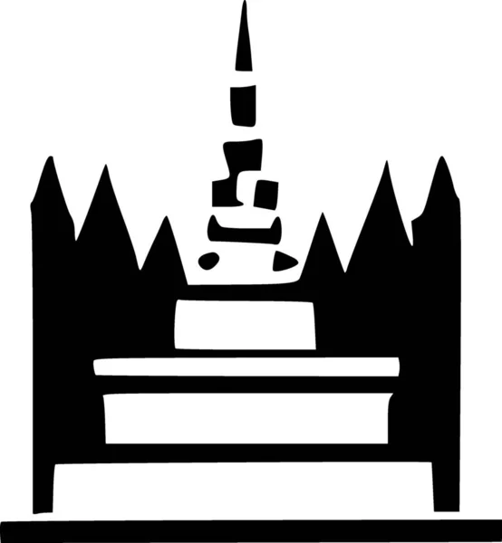Burg Web Symbol Einfache Illustration — Stockfoto