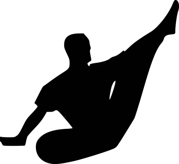 Negro Blanco Del Hombre Juegan Pose Yoga Ilustración —  Fotos de Stock