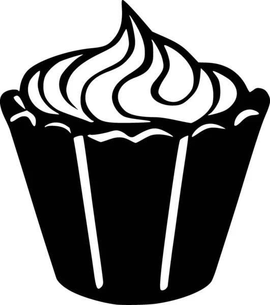 Cupcake Icona Web Semplice Illustrazione — Foto Stock
