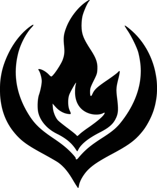 Дизайн Іконок Вогню Полум — стокове фото