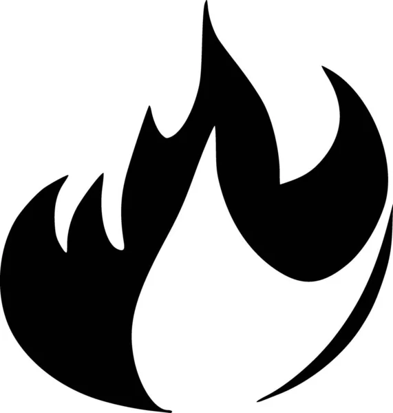 Fire Flame Icona Illustrazione Design — Foto Stock
