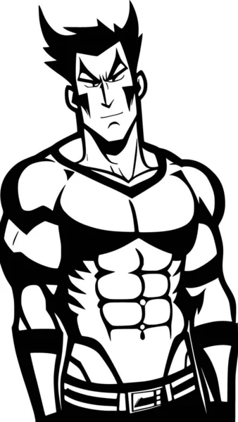 stock image black and white of man cartoon