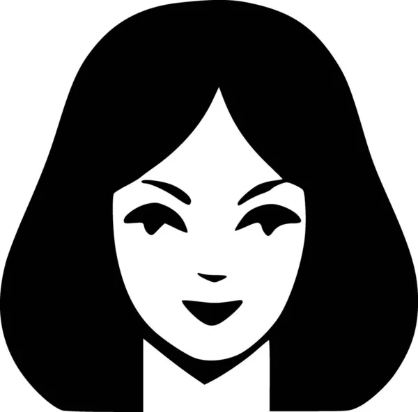 Illustration Einer Weiblichen Gesichtsform — Stockfoto