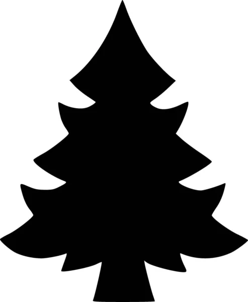 黑白相间的树图标 — 图库照片
