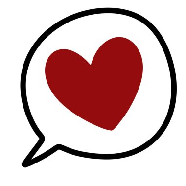 kırmızı kalp simgesi illüstrasyonu