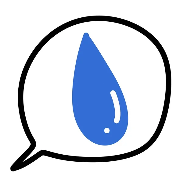 Wassertropfen Illustration Icon Element Hintergrund — Stockfoto