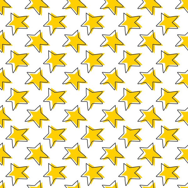 seamless pattern of star shape