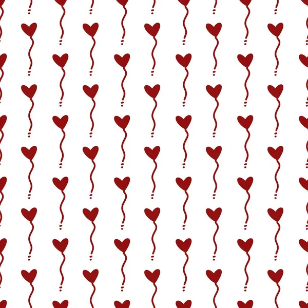 Безшовний Візерунок Сердець Фон Дня Валентина — стокове фото
