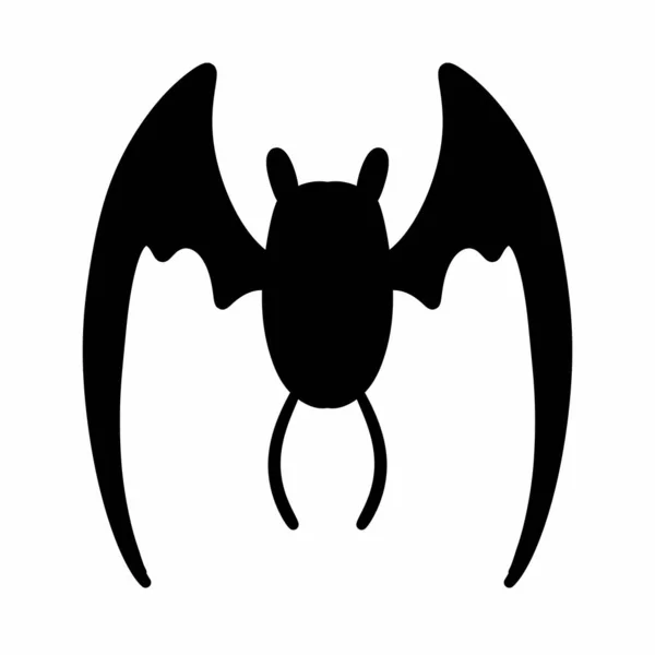 Ασπρόμαυρο Καρτούν Νυχτερίδας — Φωτογραφία Αρχείου
