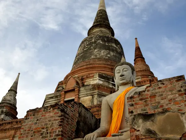 Tempio Buddista Ayutthaya Thailandia — Foto Stock
