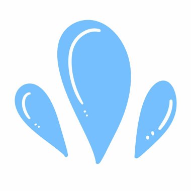 Beyaz arkaplanda su damlası simgesi 