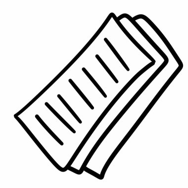 beyaz arkaplanda çizgi film harfi 