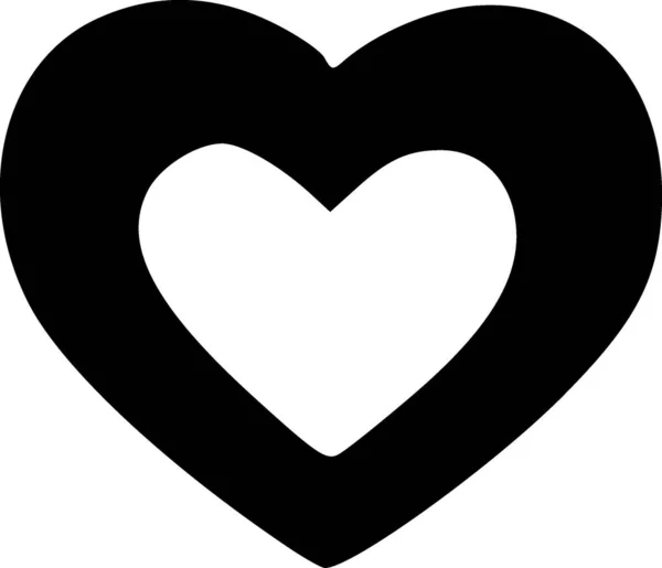 Love Heart Icon Design Illustration — Stock fotografie