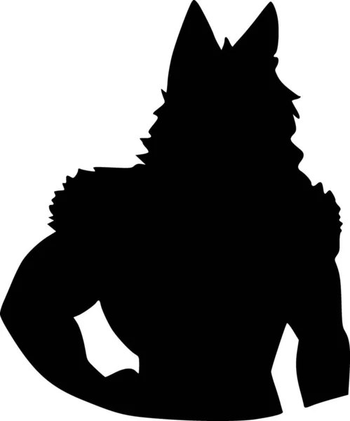 Wolf Shape Web Icon Illustration — Stock Photo, Image