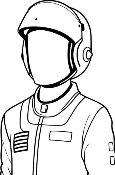 Ilustração Arte Dos Desenhos Animados Homem Espacial — Fotografia de Stock