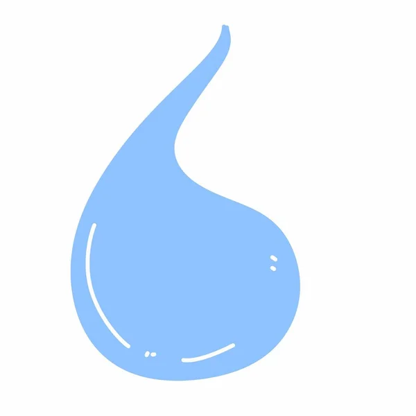 Vatten Droppar Isolerad Ikon Illustration Design — Stockfoto