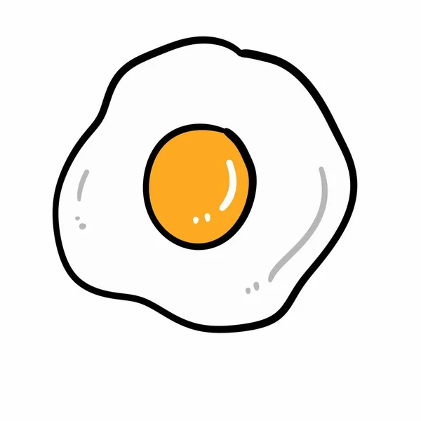 Иконка Яйцом Ручной Рисунок — стоковое фото