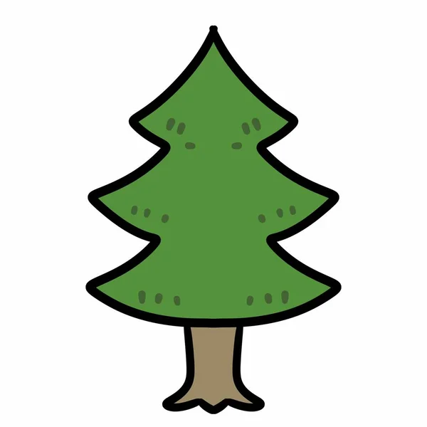 Christmas Tree Decoration Isolated Icon — Stock Photo, Image